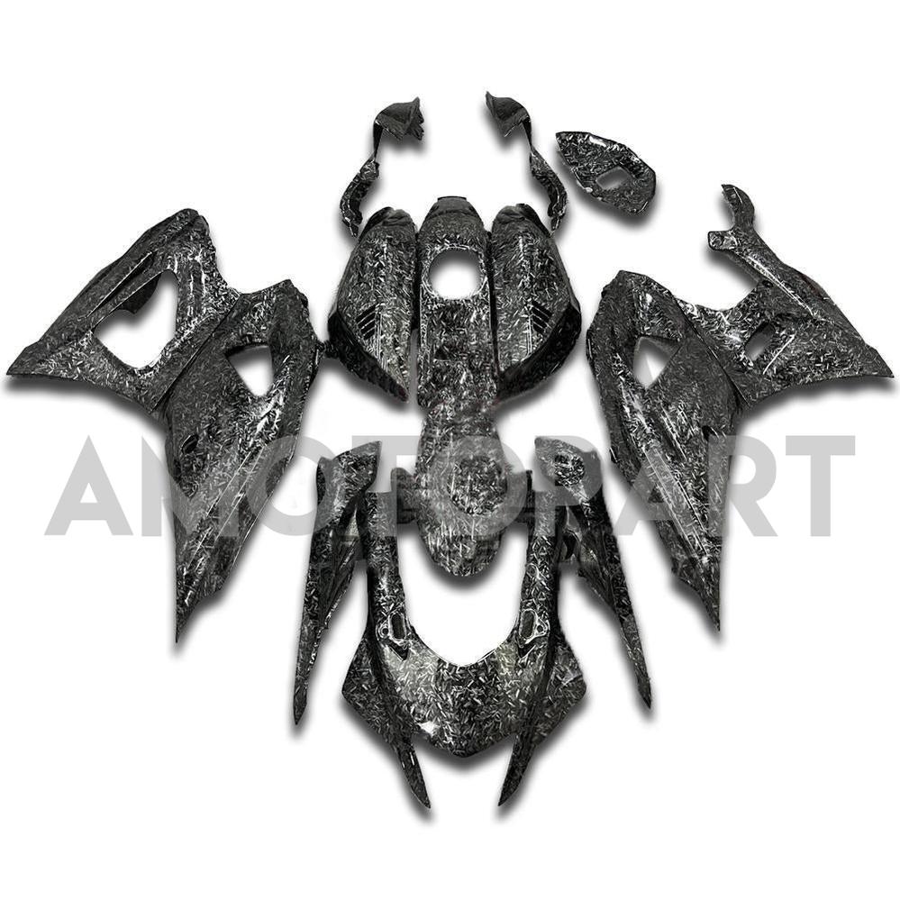 Amotopart 2021-2025 Yamaha YZF-R7 Carbon Fiber Marble Black Fairing Kit