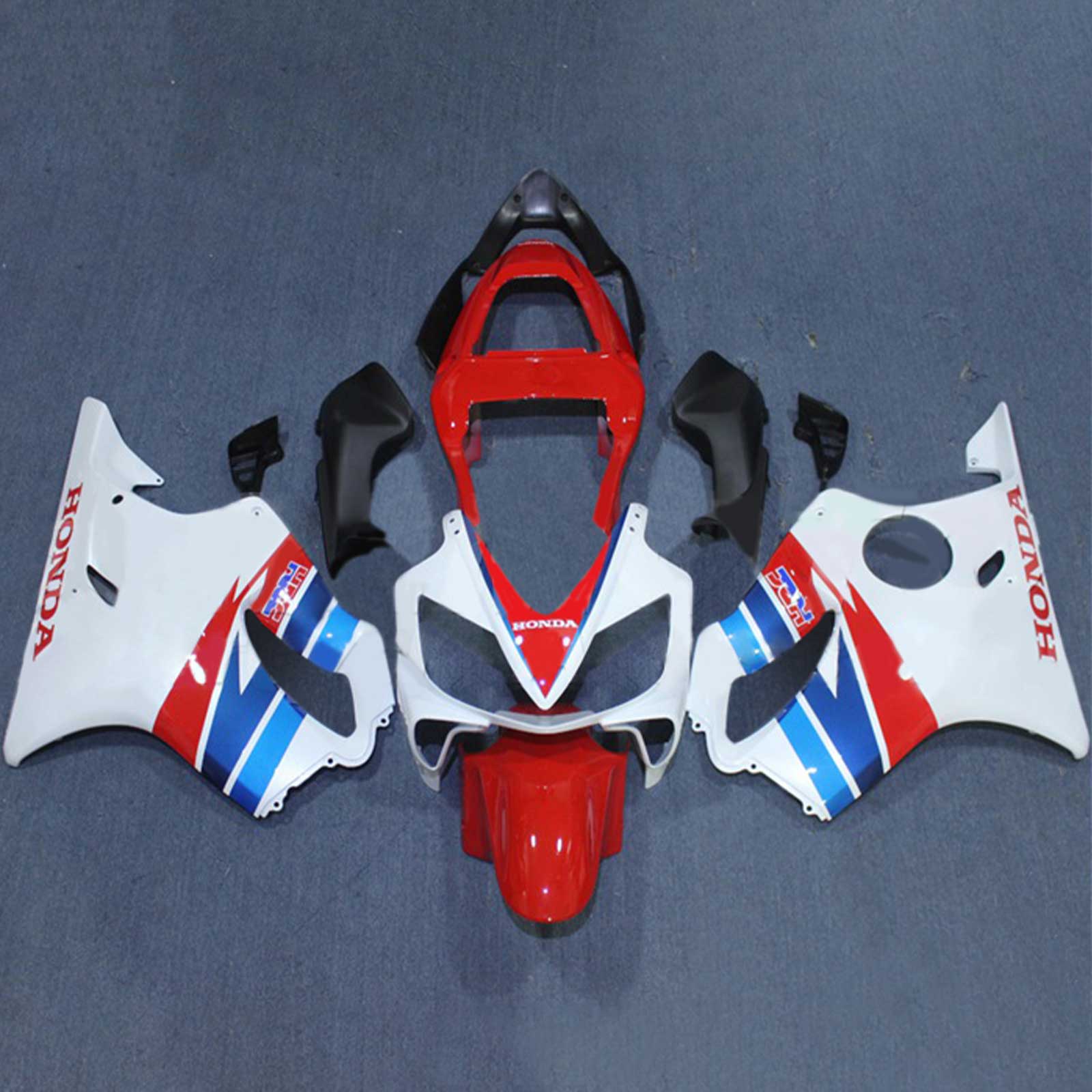 Amotopart 2001–2003 CBR600 F4i Honda Blue&amp;Red Style3 Verkleidungsset