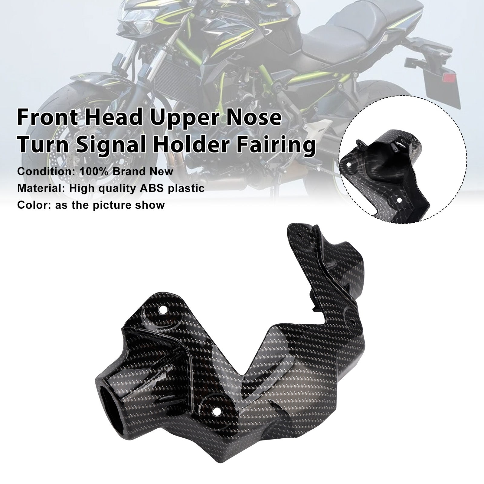 2020-2024 Kawasaki Z900 Front Head Upper Nose Turn Signal Holder Fairing