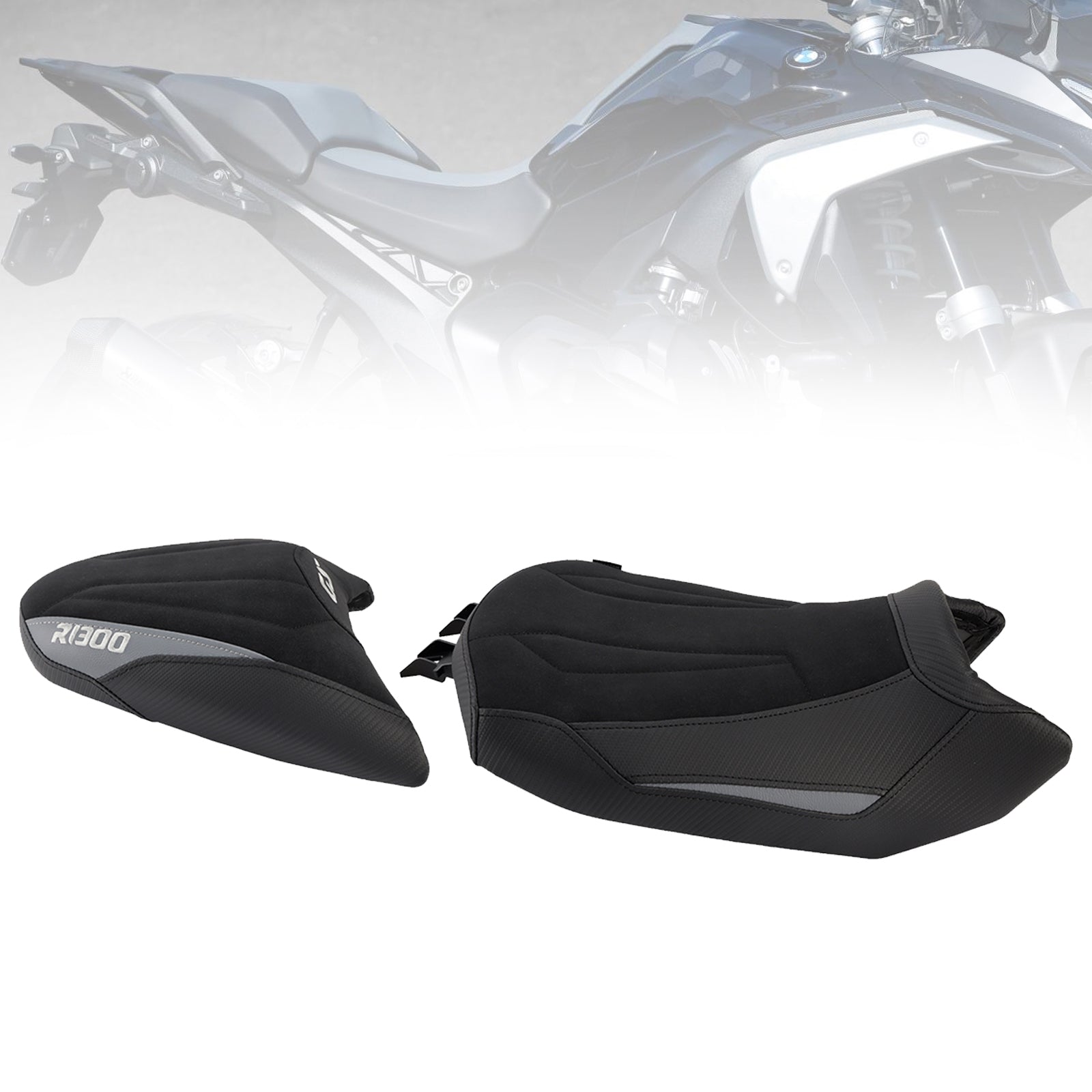24–25 Bmw R1300Gs R 1300 Gs unten vorne mit Fahrersitz hinten, Grau