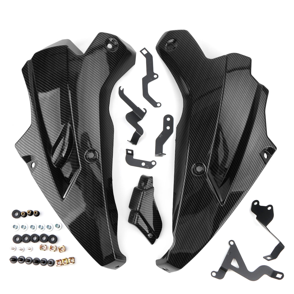 17-19 Copertura pannello carenatura laterale inferiore Kawasaki Z900 Carbonio