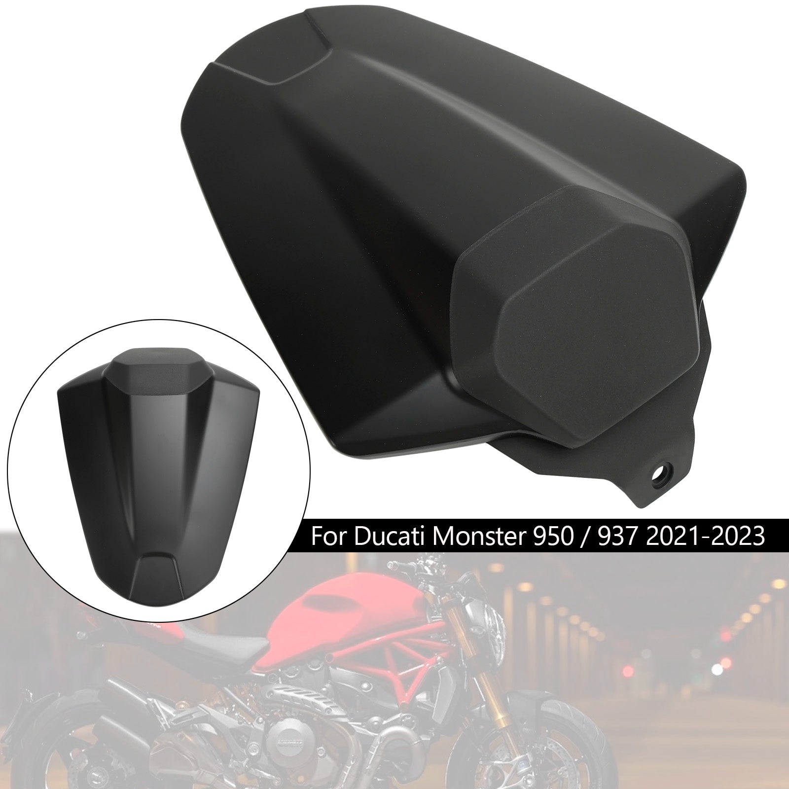 2021-2023 Ducati Monster 950 937 Couverture de siège arrière Capot de carénage