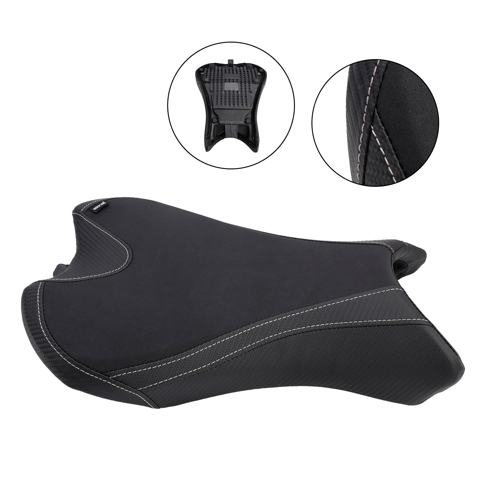 19-22 Street Triple 765/S/R Front Driver Raider Seat Pillle Black