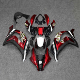 Amotopart 2016-2020 ZX10R Kawasaki Rot&amp;Schwarz Style7 Verkleidungsset