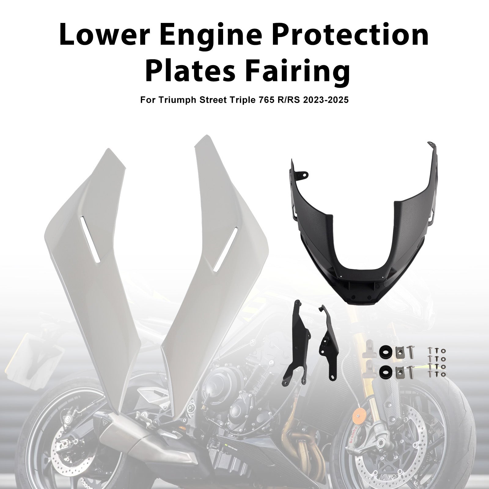 2023-2025 Street Triple 765 R/RSEngine Lower Belly Pan Panels Guard Fairing