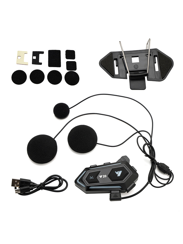 Auricolare Bluetooth per casco per lettore wireless universale Y20 per moto