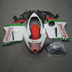 Amotopart 1996-2007 CBR1100XX SuperBlackBird Honda White&Green Fairing Kit