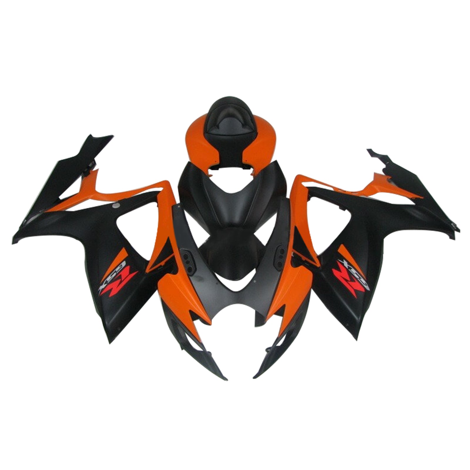 Amotopart 2006-2007 Suzuki GSXR 600/750 Black Orange Fairing Kit