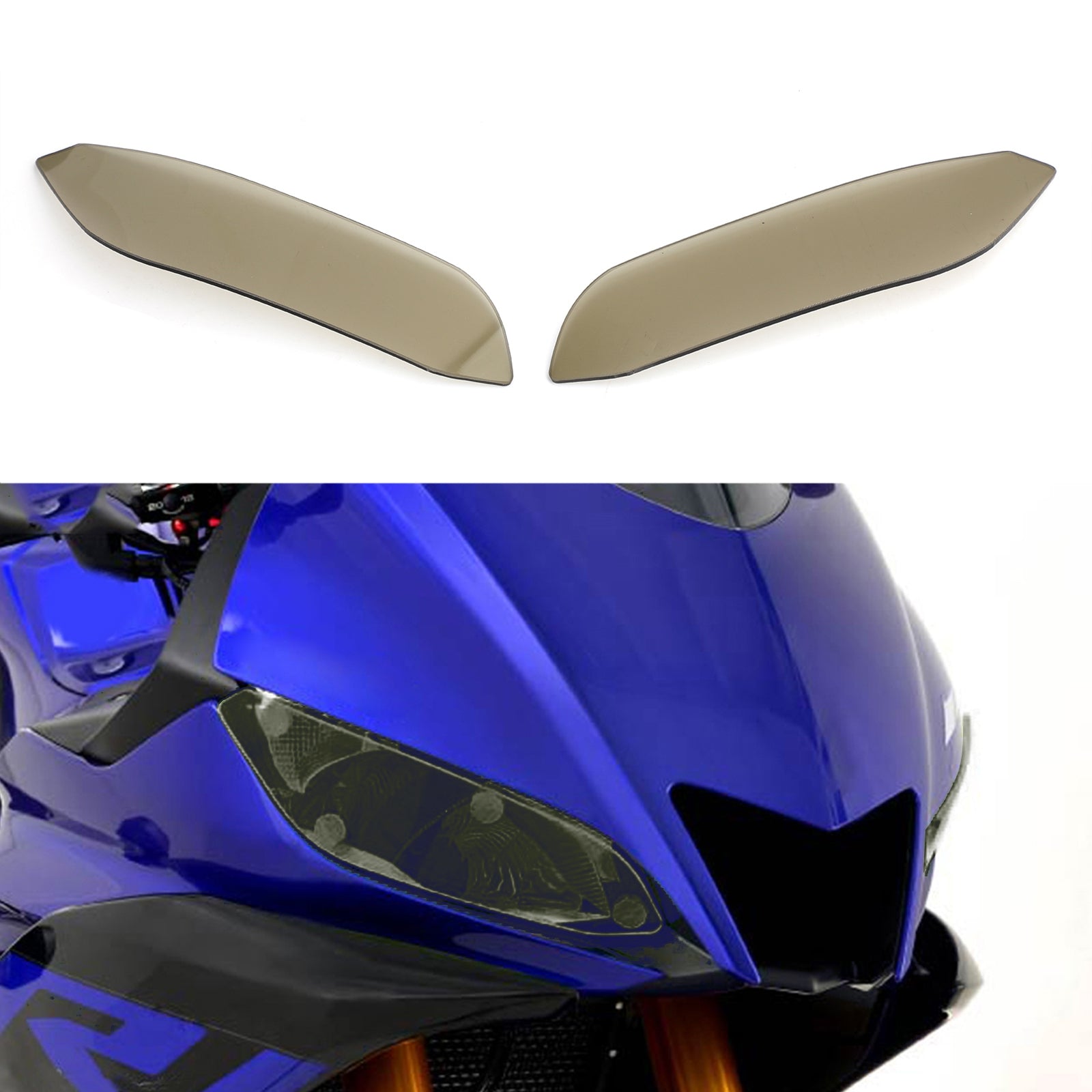 2019-2020 Yamaha YZF R3 Headlight Screen Protection Cover Guard Brown
