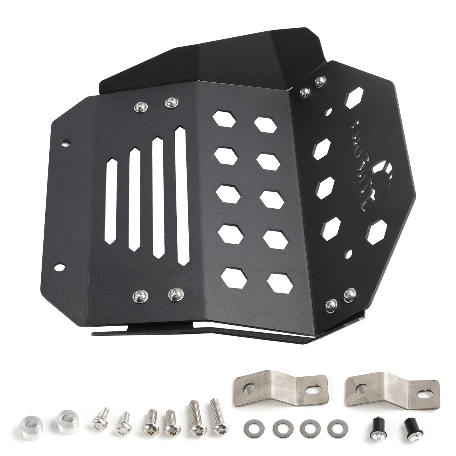 2020-2024 Honda CT125 Trail 125  Black Under Guard Engine Guard Skid Plate