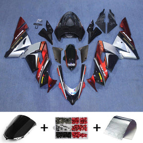 Amotopart 2004-2005 ZX10R Kawasaki Red&Silver Fairing Kit