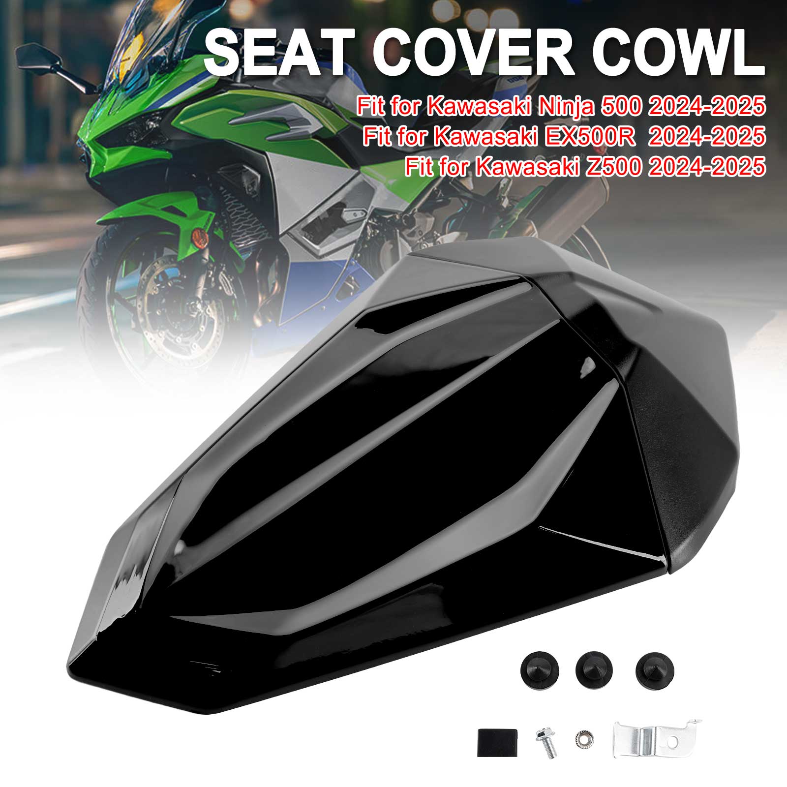 24-25 Kawasaki Ninja 500 EX500R Z500 COURING SEAT arrière de la queue