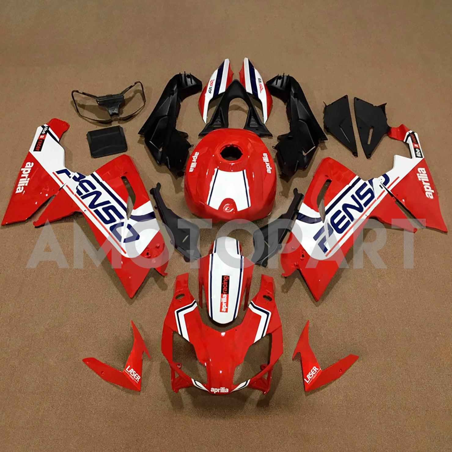 Amotopart 2006-2011 Aprilia RS125 Red White Fairing Kit