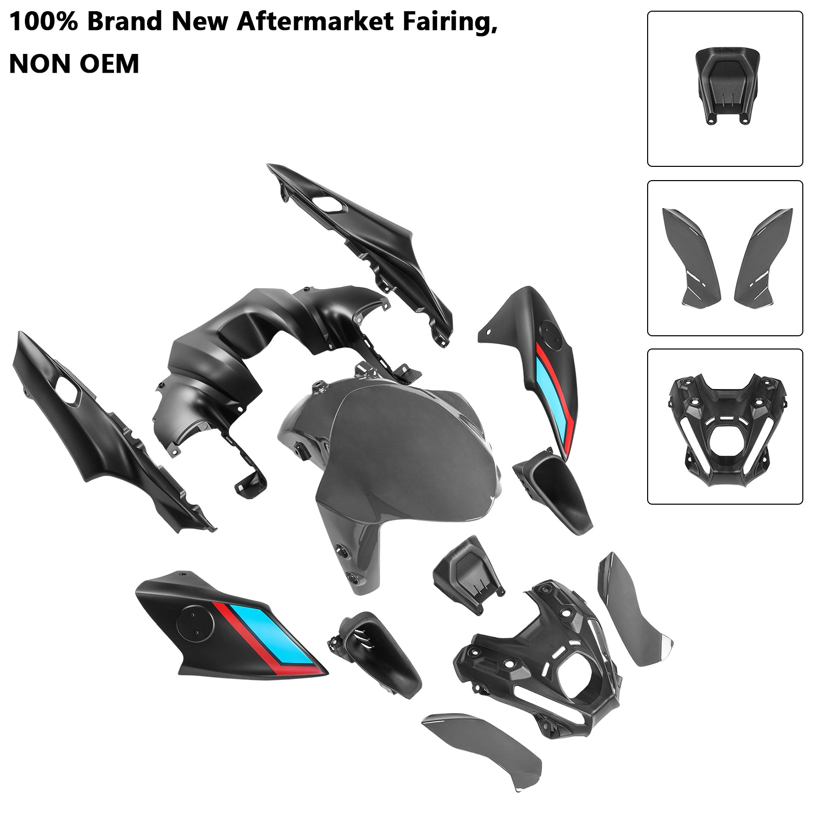 Amotopart 2021-2023 Yamaha MT 09 Fairing Kit