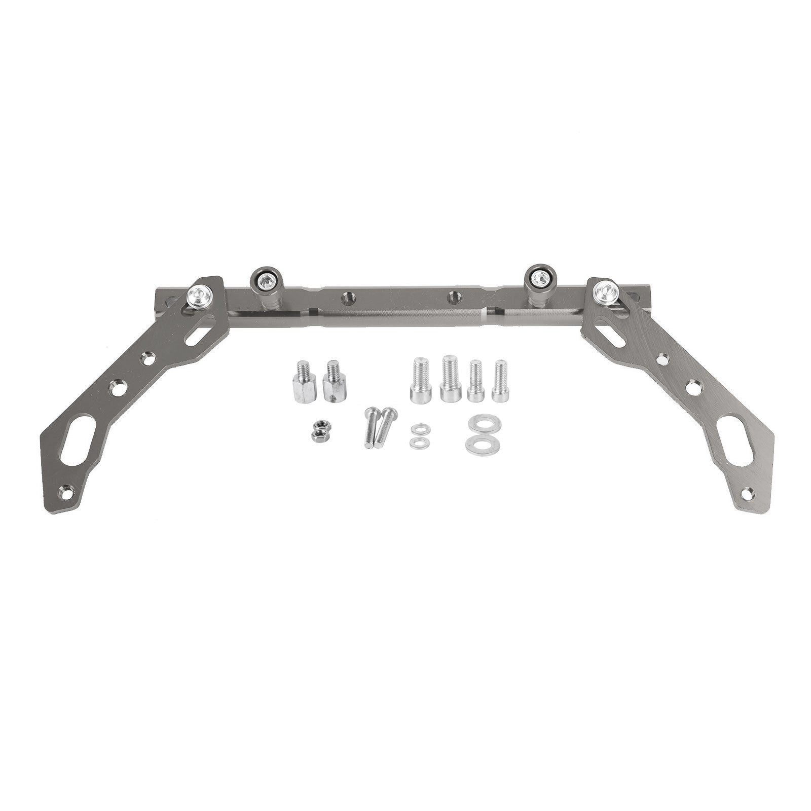 Motor Cnc Adjustable Balance Cross Handle Bar Aluminum Lever Silver