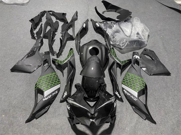 Amotopart 2019-2024 Kawasaki Ninja ZX25R ZX4R ZX4RR Kit de carenado de fibra de carbono