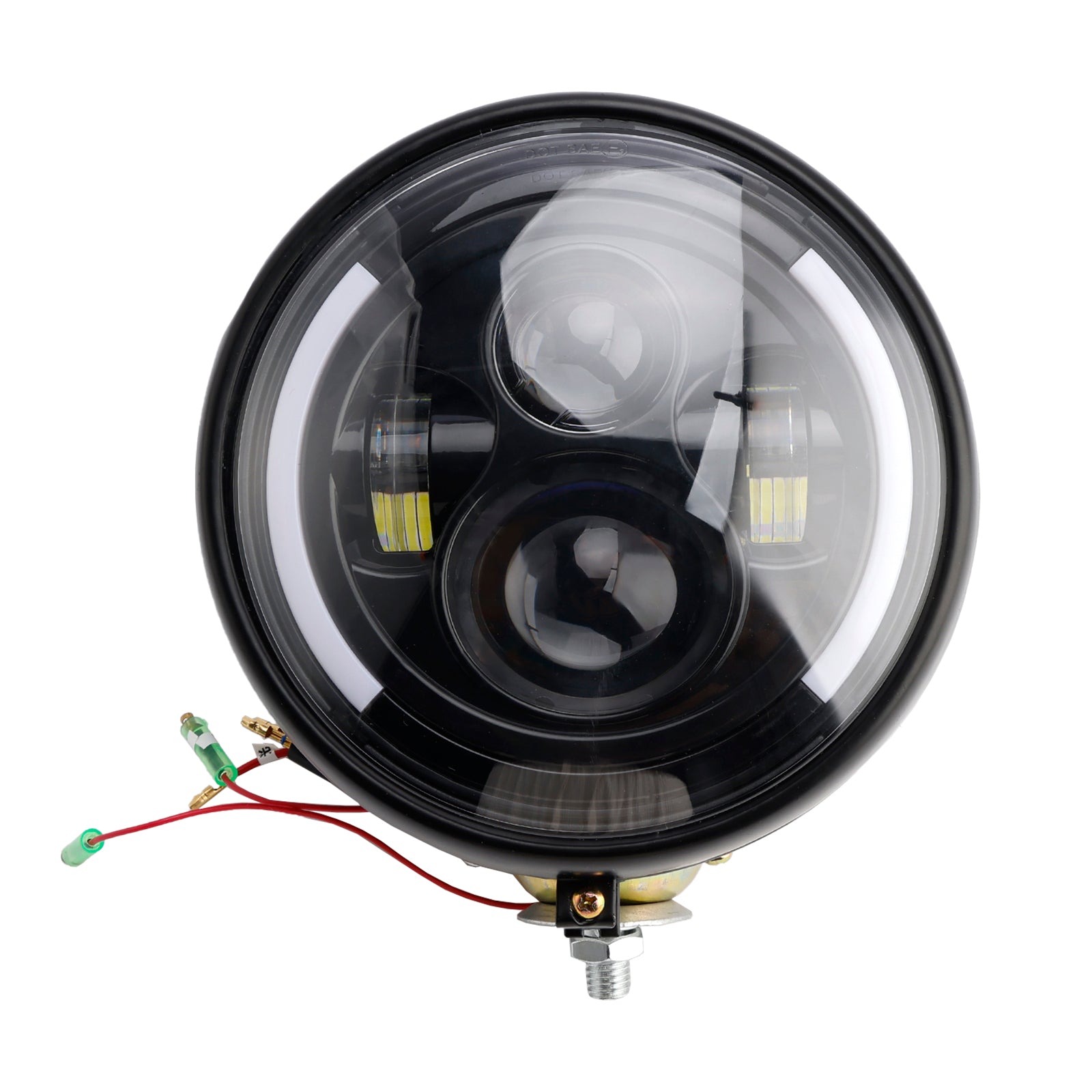 Motorcycle 7 Inches Spotlight Headlight Fog Multifunctional Black #84