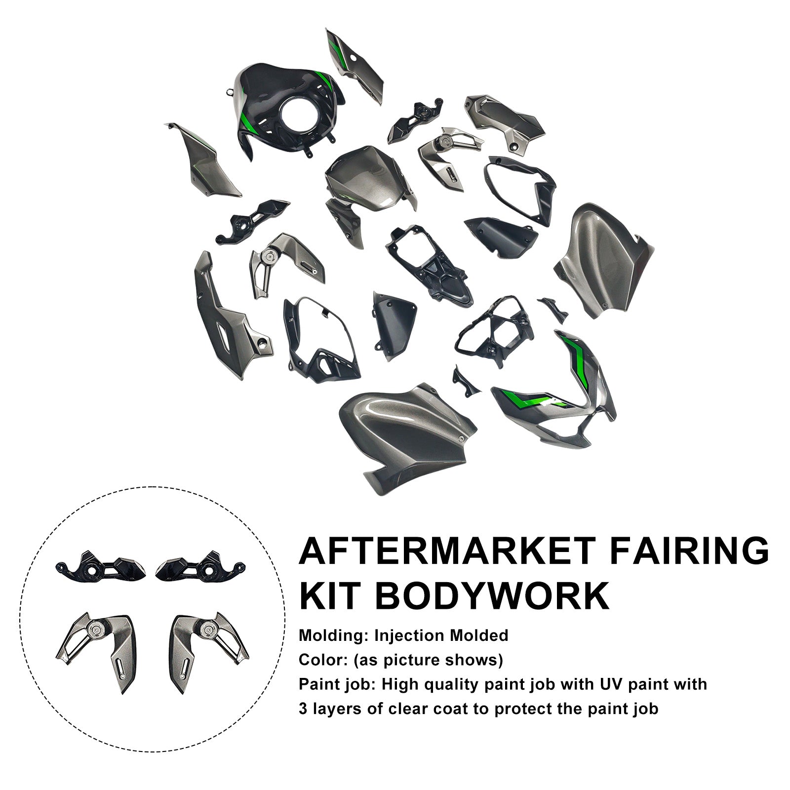 Amotopart 2025-2026 Kawasaki Z900 Fairing Kit Collection