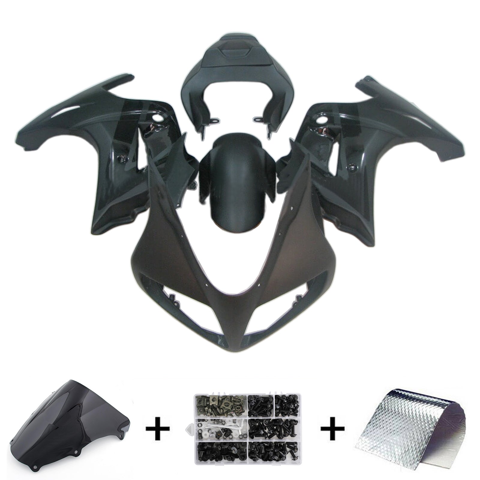 Kit de carénage noir Amotopart 2003-2013 SV650 Suzuki