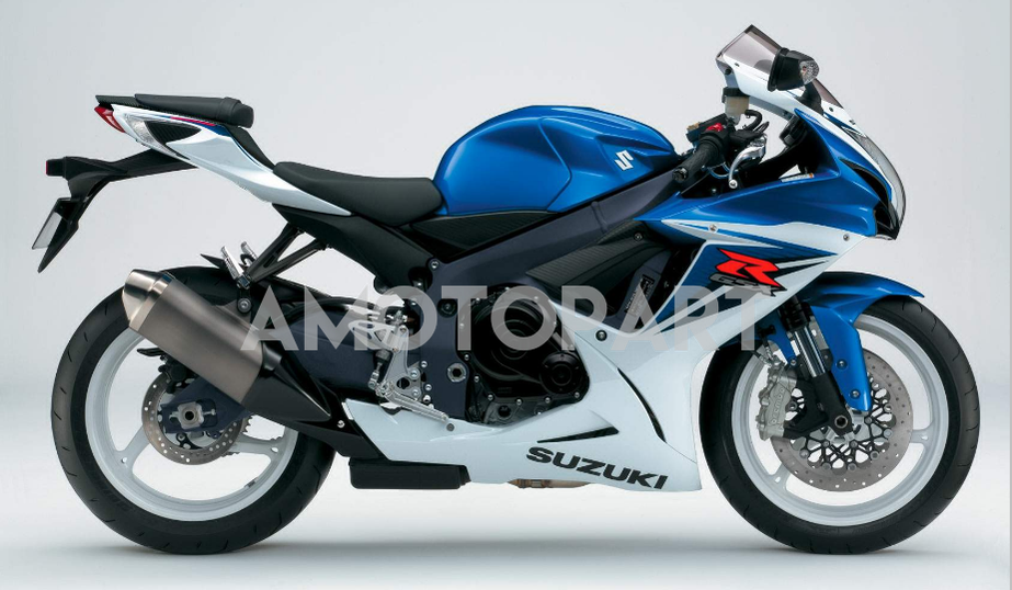 Amotopart Suzuki 2011-2025 GSXR 600/750 Blue White Fairing Kit