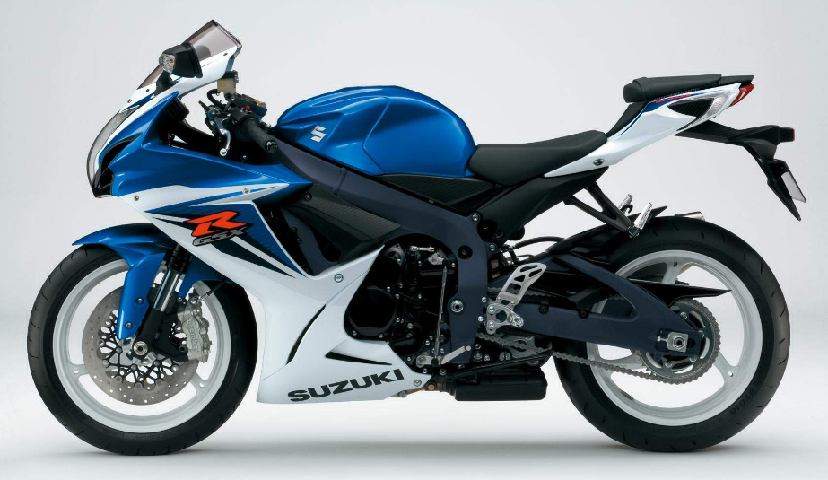 Amotopart Verkleidungssatz für Suzuki GSXR 600/750 2011–2024, Blau/Weiß