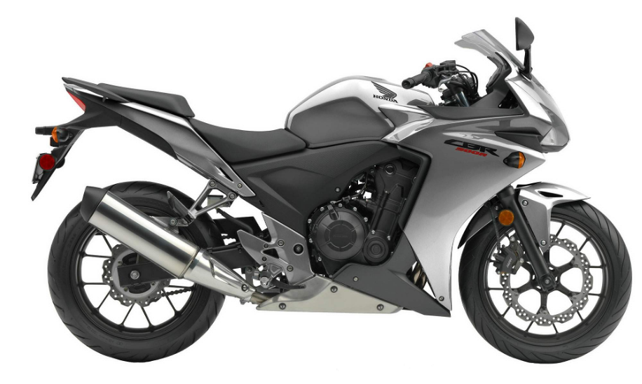 Amotopart 2013-2015 Honda CBR500R Kit de carenado plateado y gris