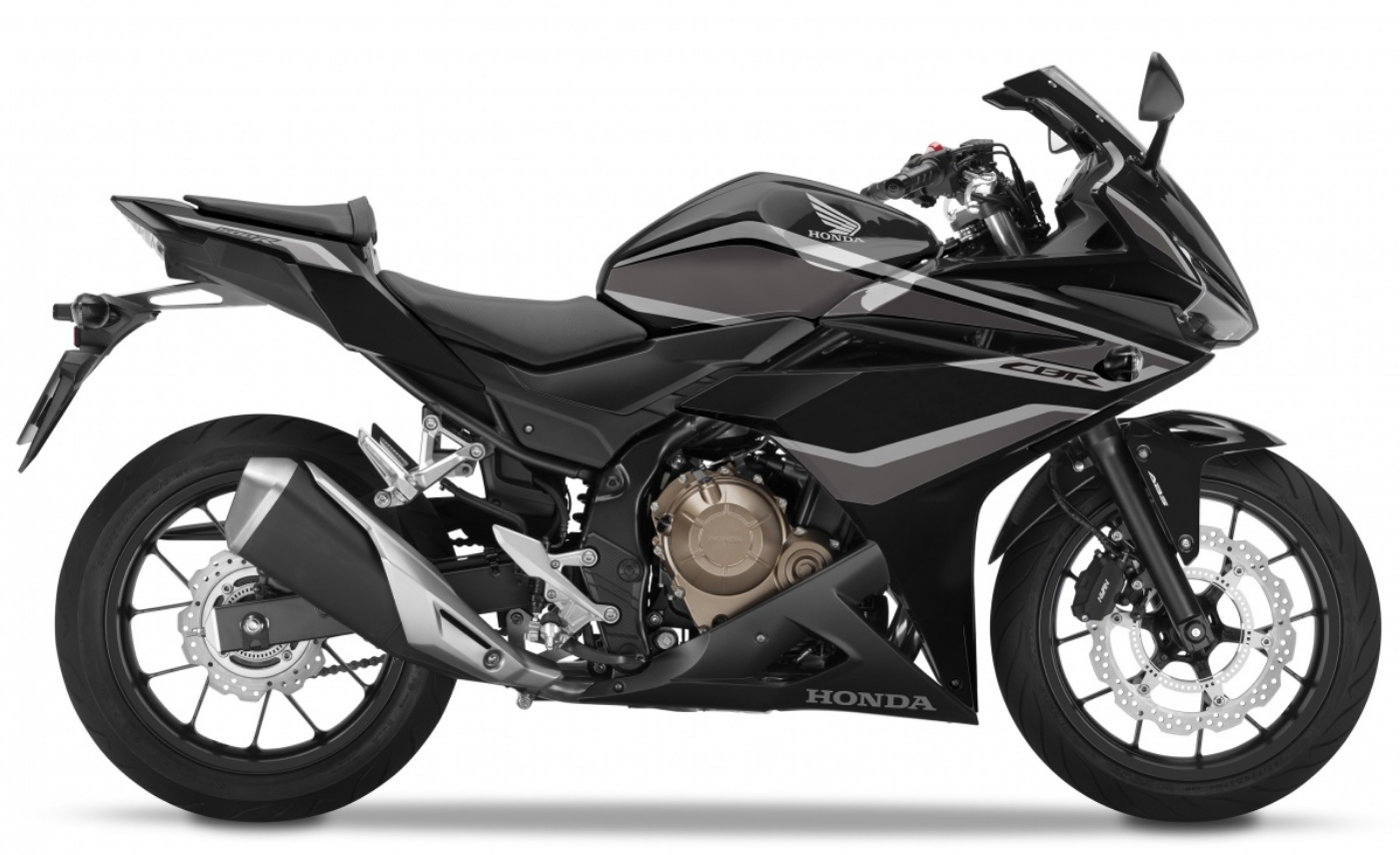 Amotopart 2016–2018 Honda CBR500R Verkleidung, Schwarz mit rotem Kit