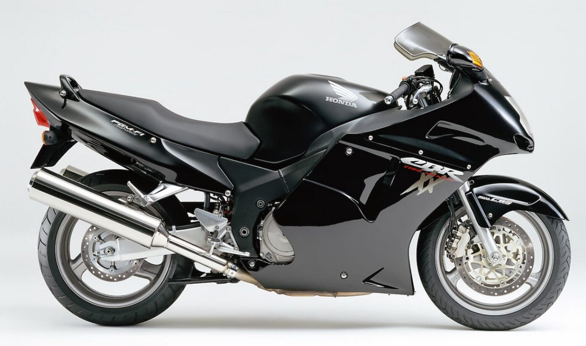 Amotopart 1996-2007 Honda CBR1100XX SuperBlackBird carenatura nero lucido