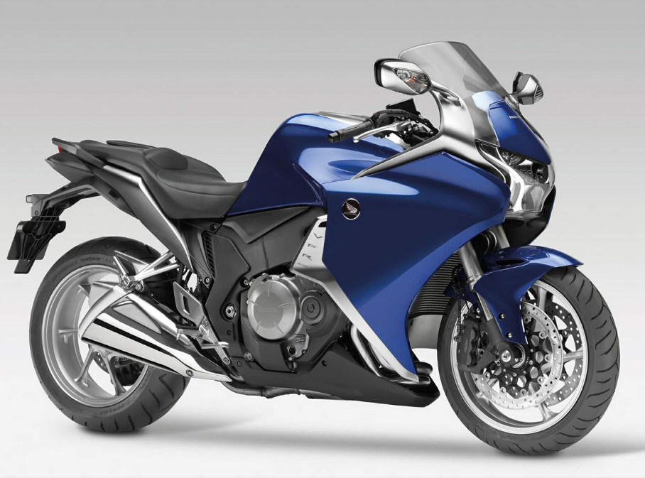 Amotopart 2010-2013 Honda VFR1200 Kit de carénage bleu et noir