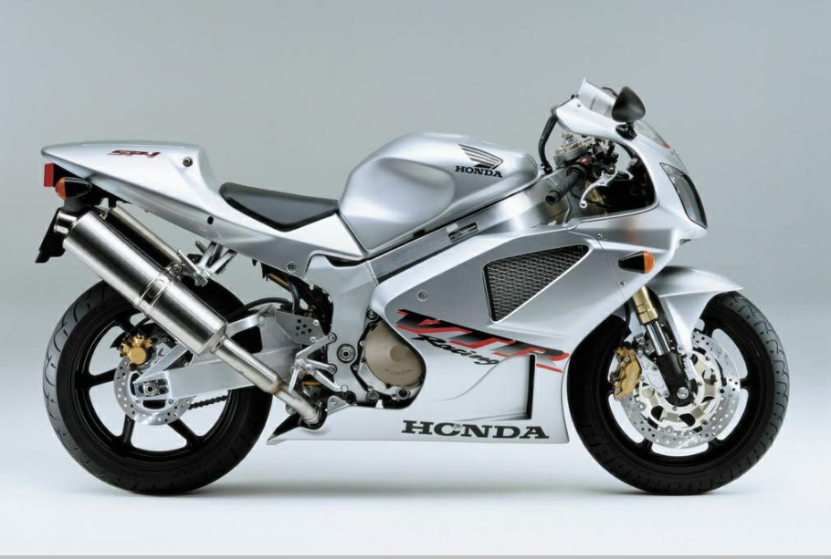 Amotopart 2000–2006 Honda VTR1000 RC51 Verkleidungs-Set in Silber