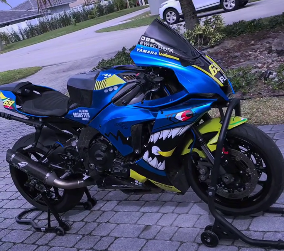 Kit de carénage bleu Amotopart 2020-2024 Yamaha YZF R1