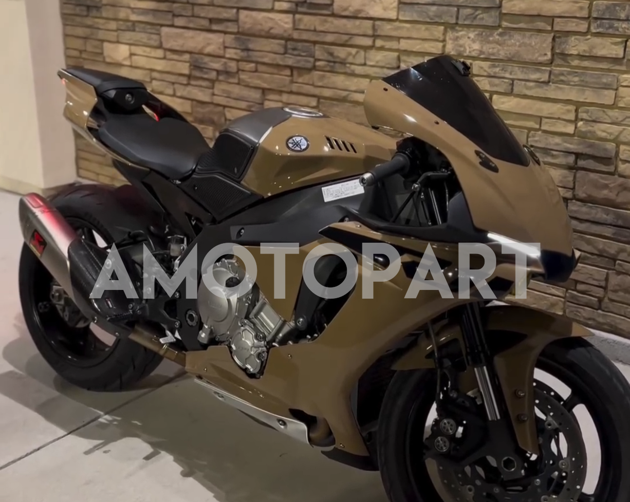 Amotopart 2015-2019 Yamaha YZF 1000 R1 Light Brown Fairing Kit