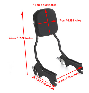 18-20 Deluxe Heritage Classic Softail Slim FLSL Passenger Backrest