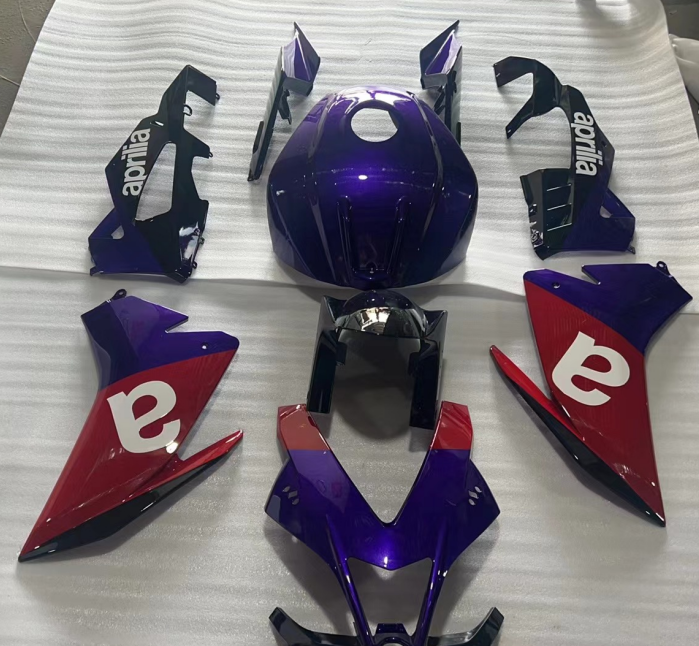 Kit de carénage Amotopart Aprilia 2016-2020 RSV4 1000 violet rouge