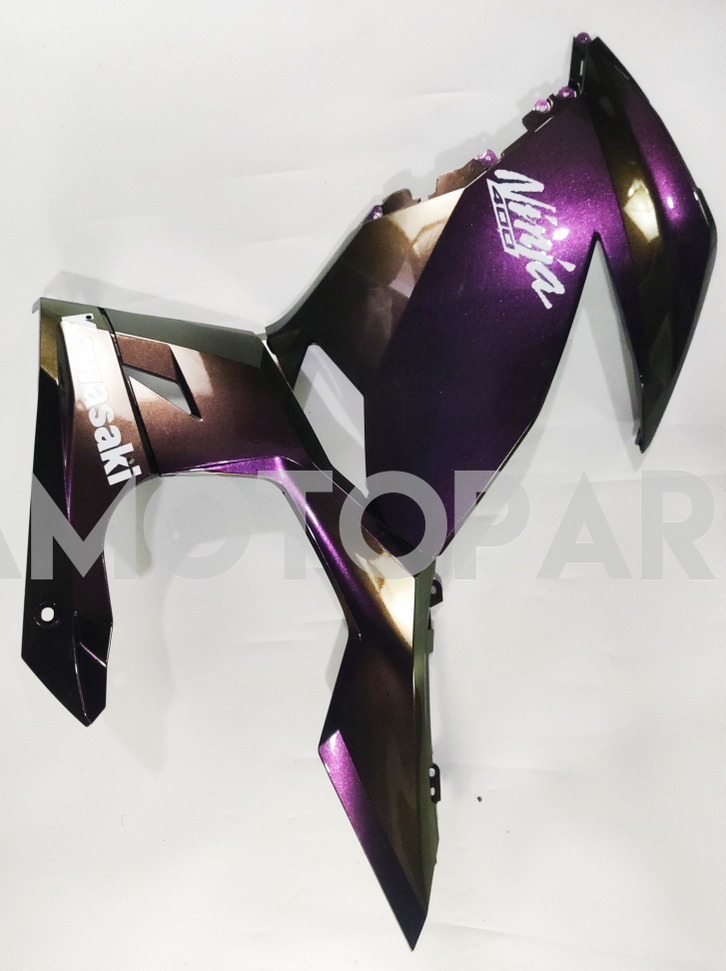 Amotopart  Kawasaki EX400/Ninja400 2018-2024 Gradient Purple & Green Fairing Kit