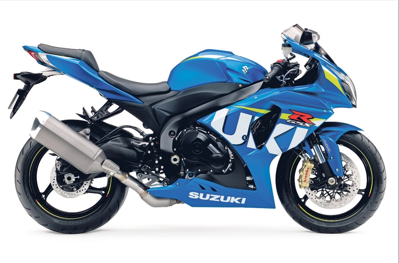 Amotopart Suzuki GSXR1000 2017-2024 K17 Glossy Blue Fairing Kit