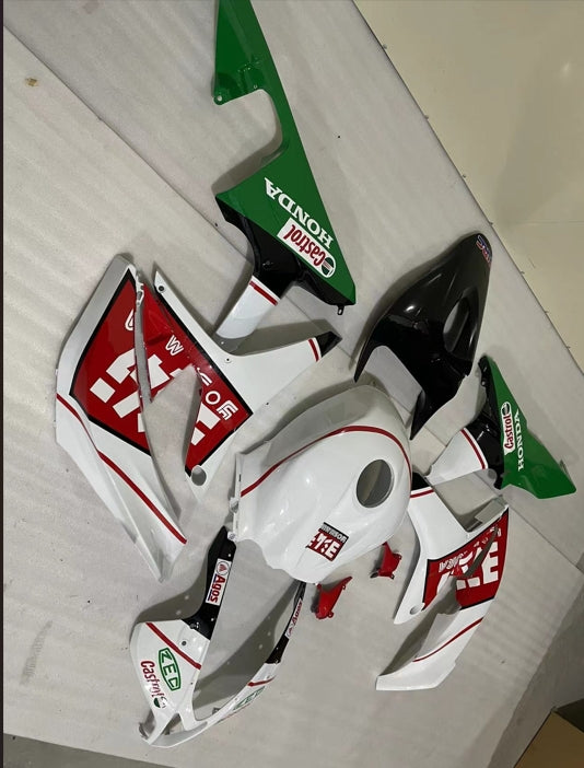 Amotopart 2007-2008 Honda CBR600RR Kit de carenado verde y rojo