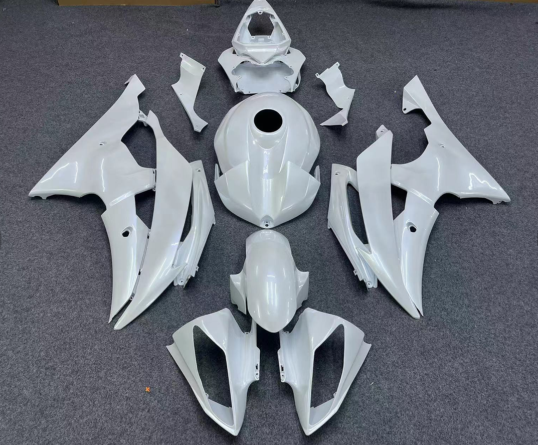 Amotopart 2008-2016 Yamaha YZF 600 R6 Pearl White Fairing Kit