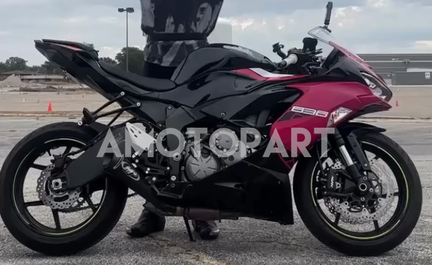 Kit carena Amotopart 2019-2023 Kawasaki ZX6R nero rosa viola