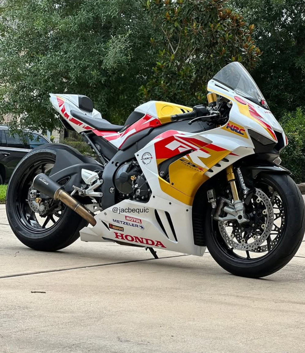 Amotopart Honda CBR1000RR-R 2020-2023 Yellow&Red Fairing Kit