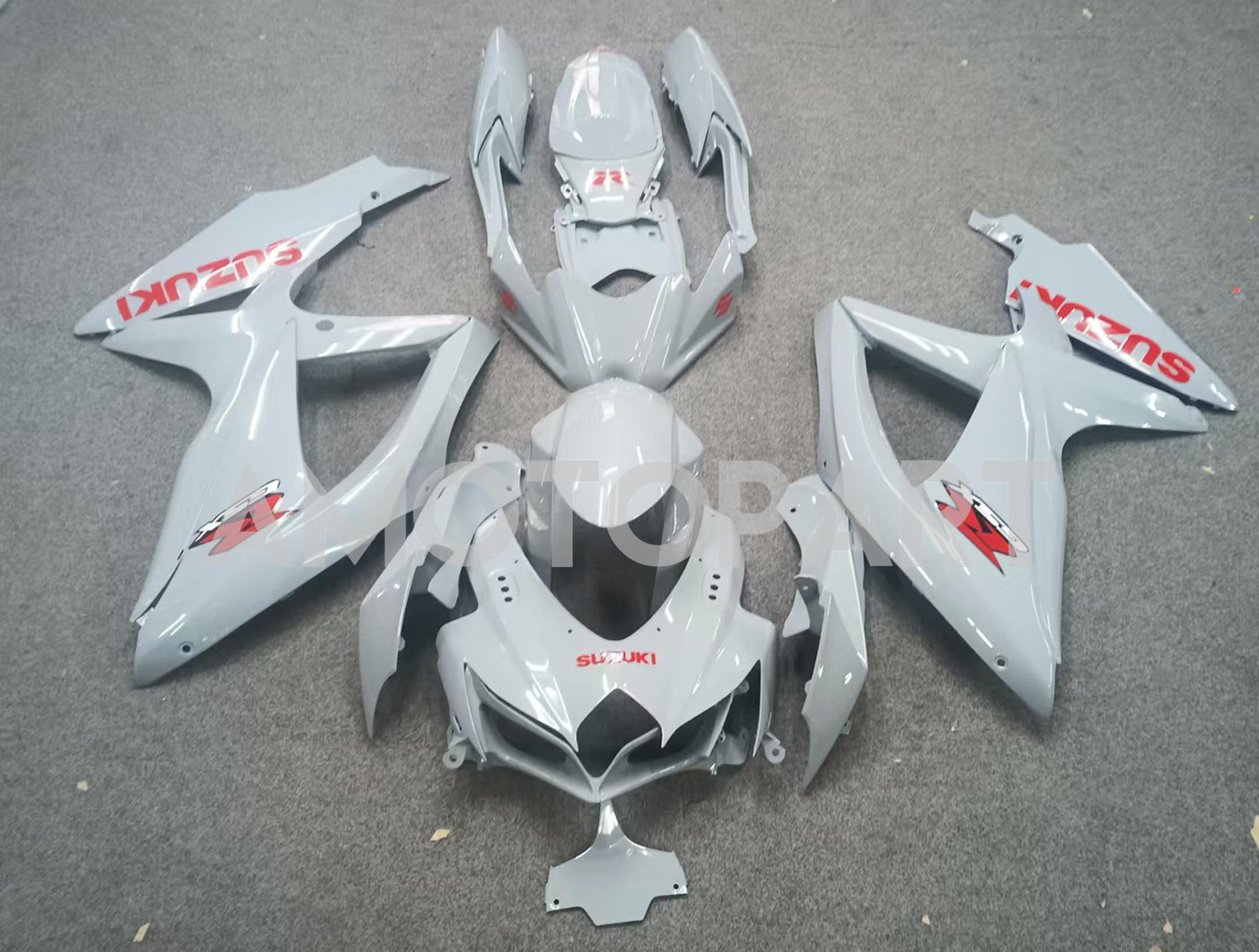 Amotopart 2008-2010 スズキ GSXR600/750 フェアリング グロスグレーキット