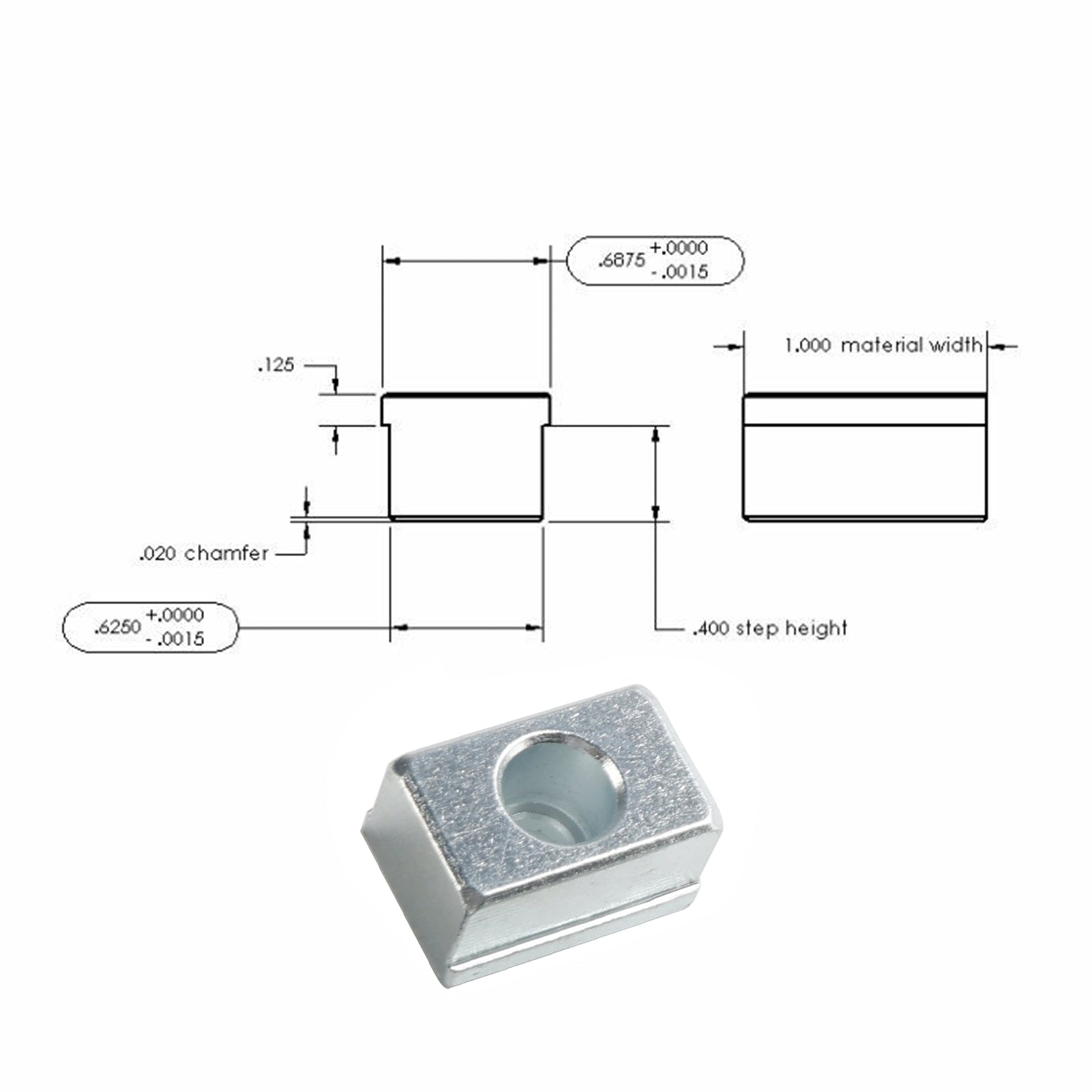 Chiavi a gradino per morsa stile Kurt in acciaio 4140 11/16 X 5/8 pollici