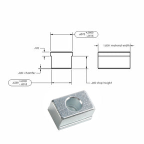 Clés étau de style Kurt en acier 4140 11/16 X 5/8 pouces