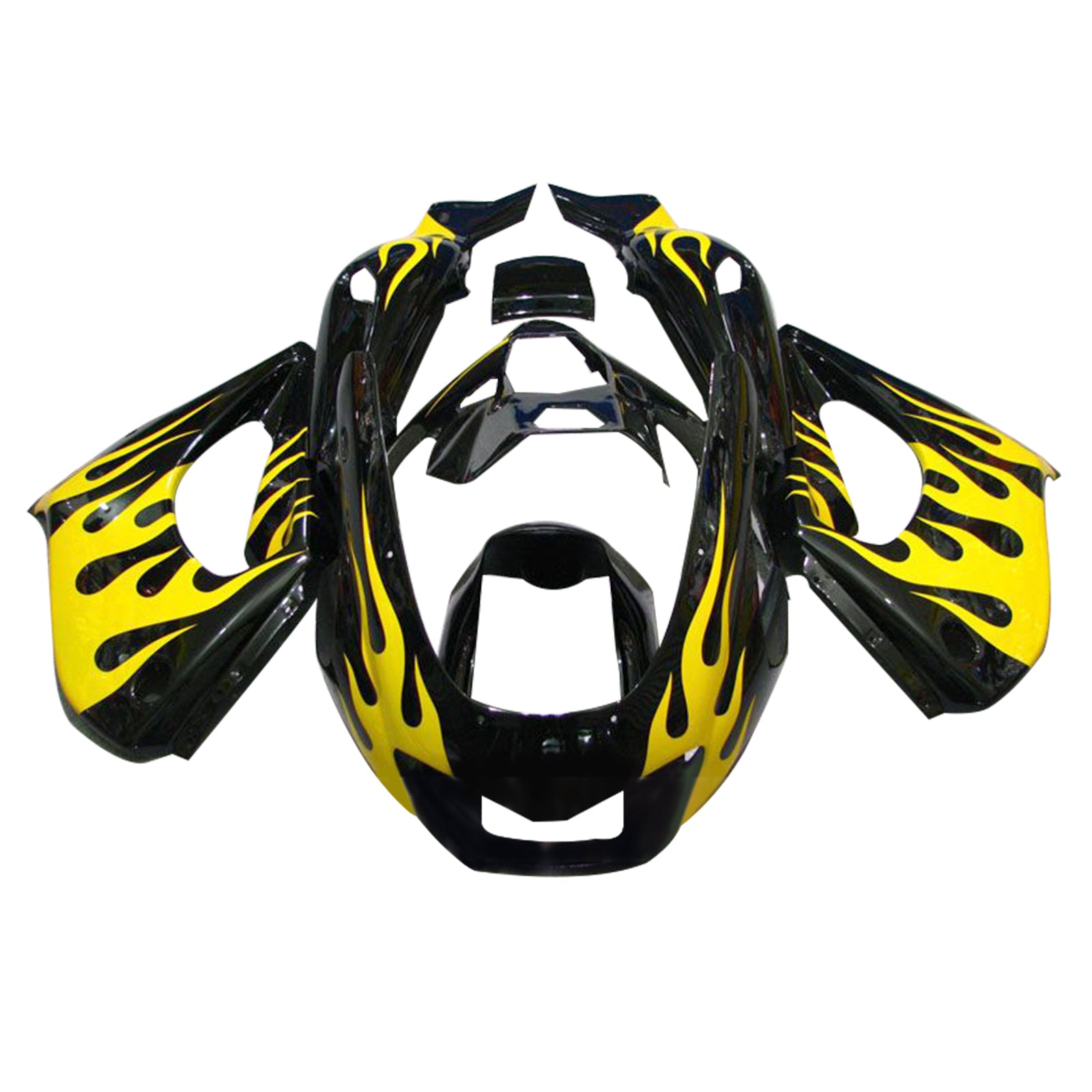 Amotopart 1997-2007 Yamaha YZF1000R Thunderace Kit de carenado negro amarillo