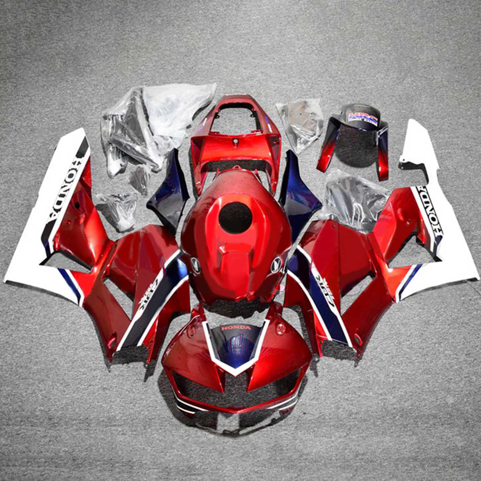 Amotopart 2013-2023 F5 CBR600RR Honda Red&White Fairing Kit