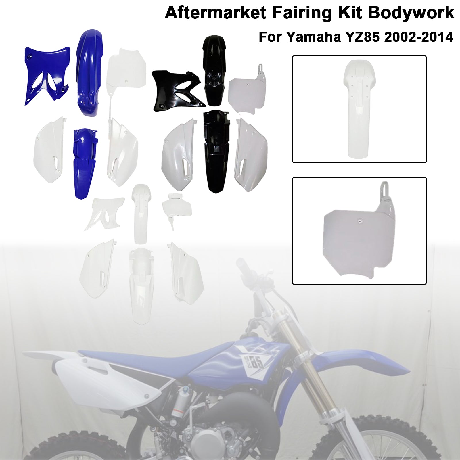 Amotopart 2002-2014 Yamaha YZ85 Fairing Kit