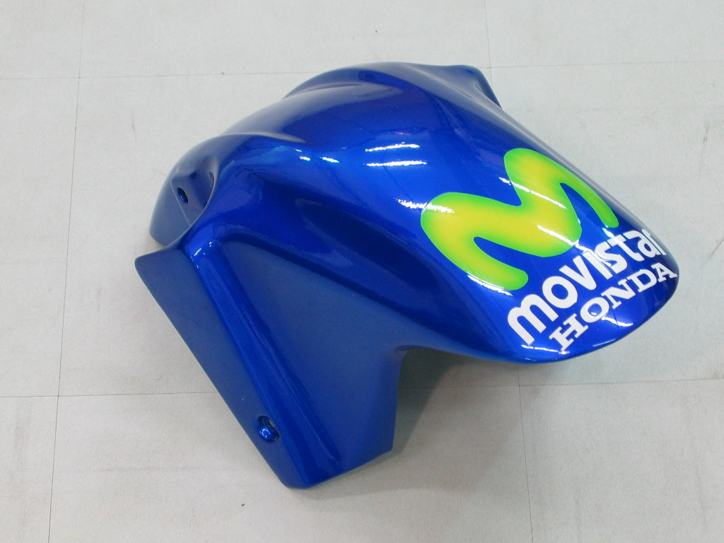 Amotopart 2004-2007 Honda CBR600 F4i Bleu et jaune avec logo Style1 Kit de carénage