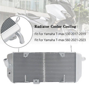 Yamaha 17-19 Tmax530 &amp; 20-23 T-max 560 Aluminium Kühler Kühlung Kühler Silber
