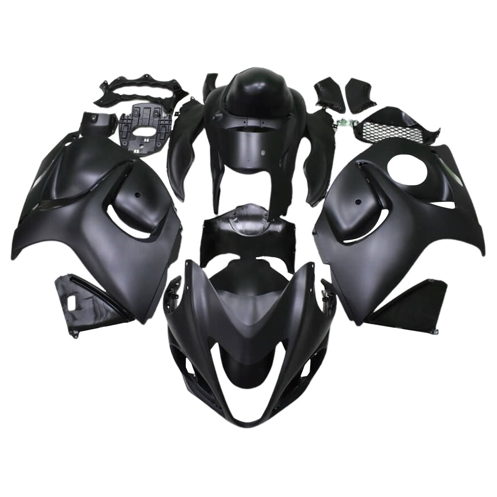 Amotopart 2008-2020 GSX1300R Hayabusa Suzuki Kit de carenado negro mate