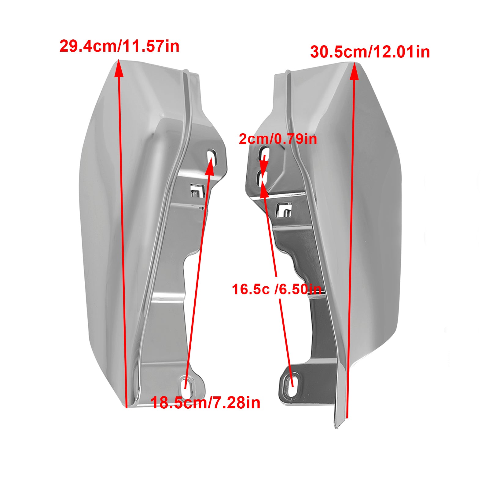 17-20 Street Glide Road King Road Glide Mid-Frame Air Heat Deflector